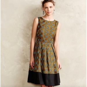 NWT Anthropologie Girls from Savoy silk dress